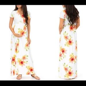 Maternity Floral Maxi Dress